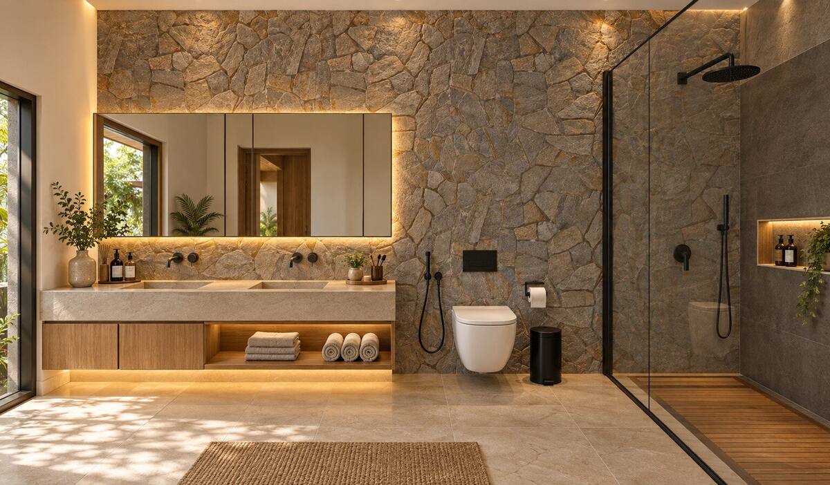 Aroha by Caper villa bathroom vanity