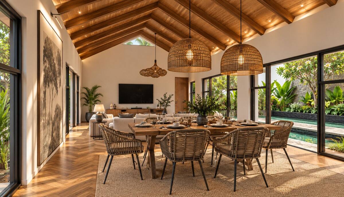 Aroha by Caper villa dining room