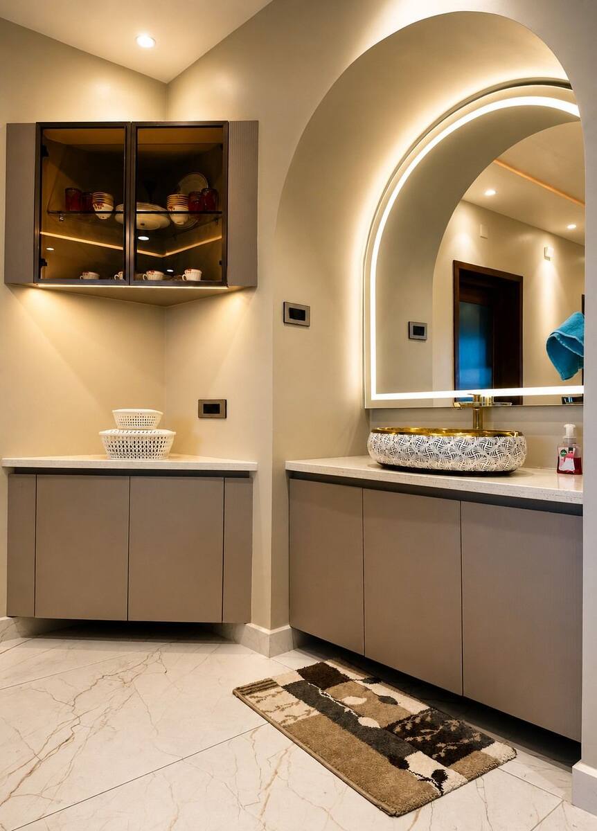 Maharaja Heights bathroom sink