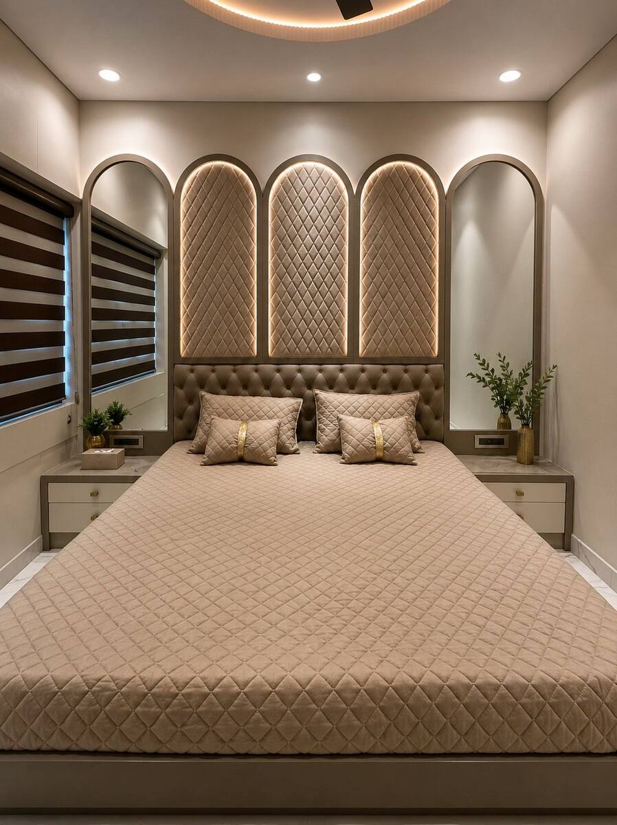 Maharaja Heights bedroom wide view