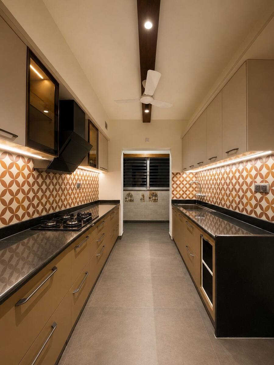 Vandeep Residence kitchen wide view