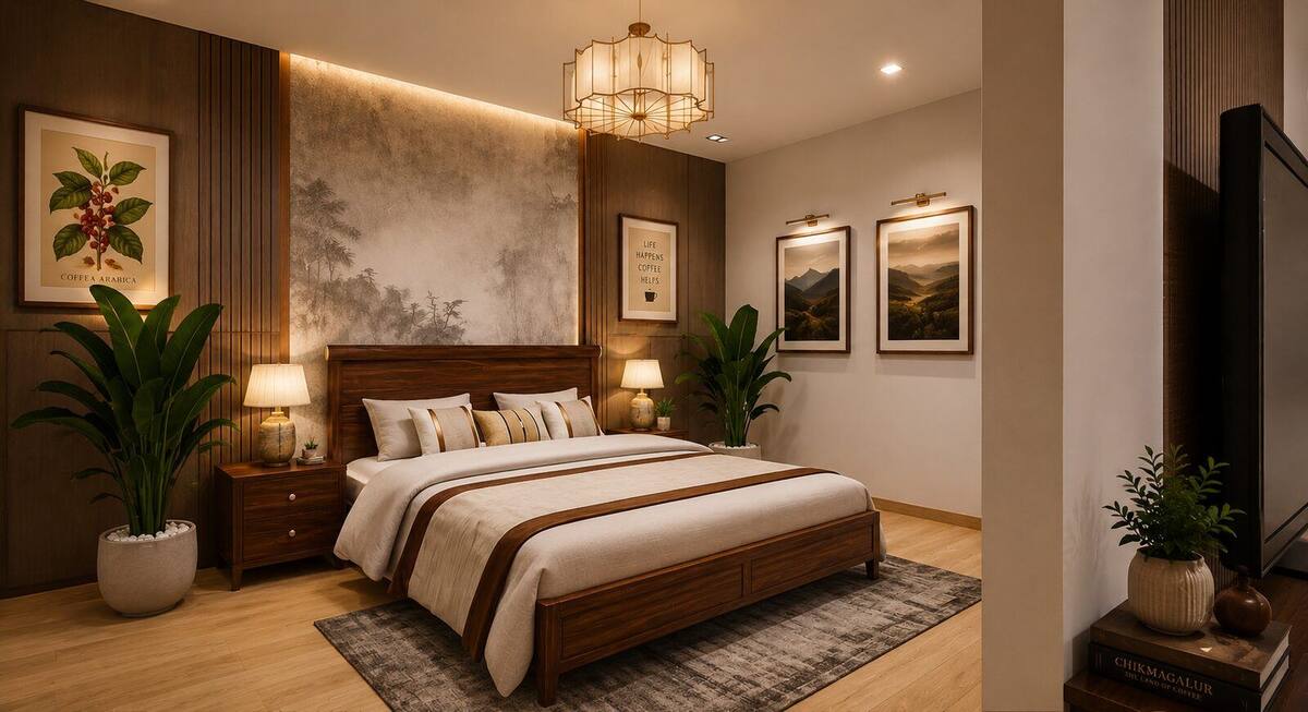 Velvet Roast Hotel guest room